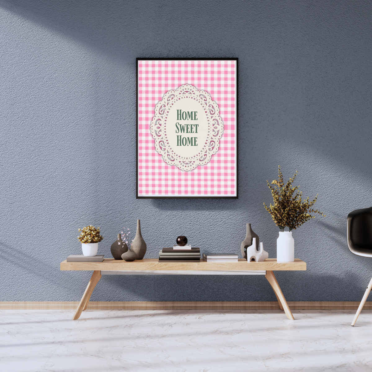 Pink Cozy “Home Sweet Home” Printable Wall Art | Instant Download